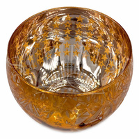 Lampion szklany `Orange Christmas`